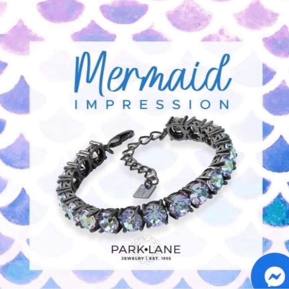 Park Lane mermaid impression Iridescent Stone Bracelet